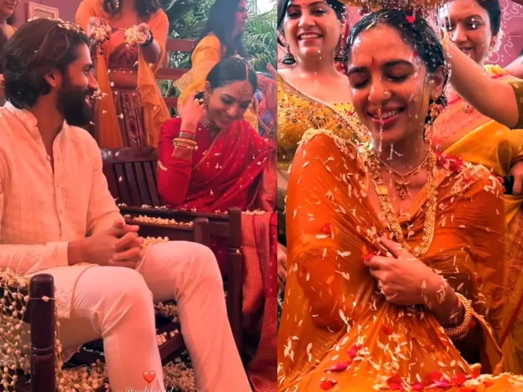 Sobhita Dhulipala's Pre-Wedding Pelli Raata Ceremony Welcomes Chaitanya's Family
