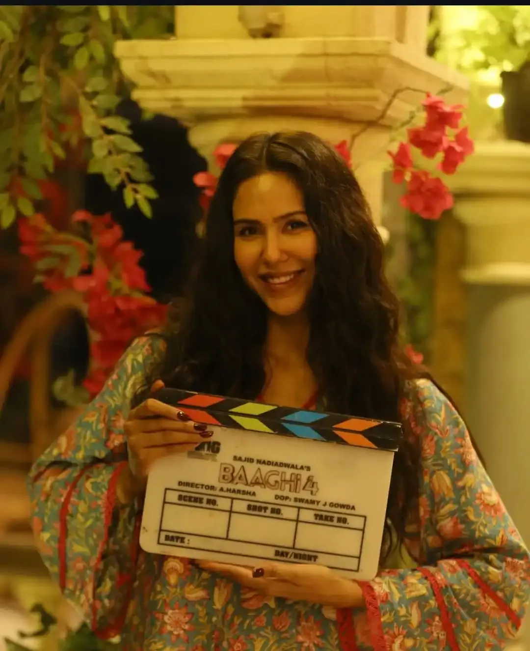 What did Sonam Bajwa say as she finished filming Baaghi 4?