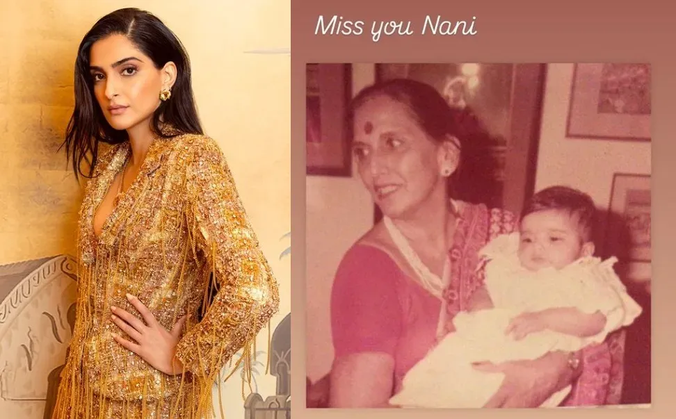 Sonam Kapoor Remembers Fond Times with Her Nani in a Unique Throwback Photo