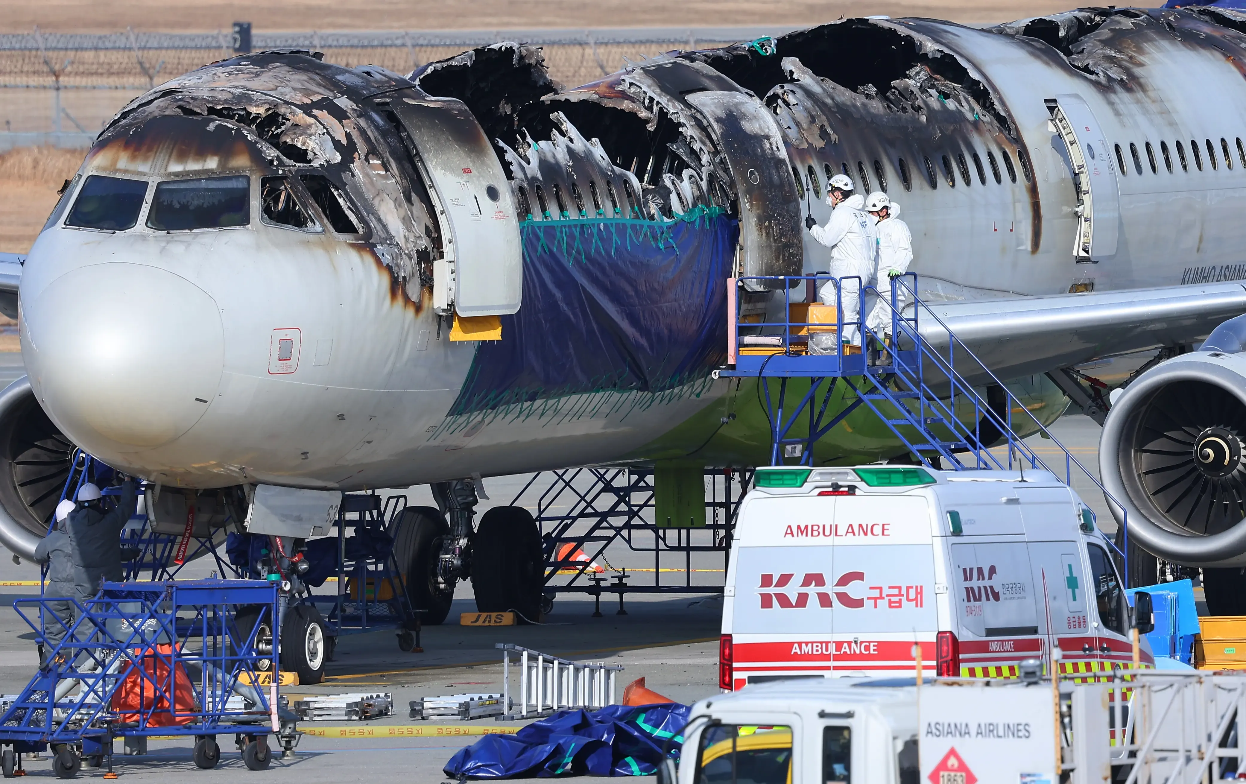 South Korean Police Conduct Raid at Gimhae Airport Following Air Busan Plane Fire Incident
