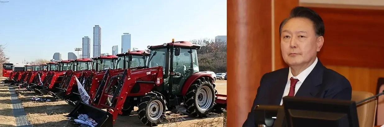 Seoul Court Rejects Farmers' Group Request for Tractors in Rally Against President Yoon