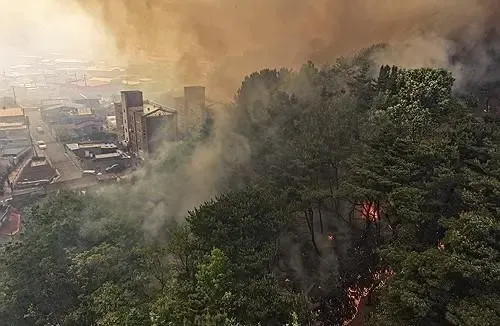What Emergency Measures Are Being Taken for the Mountain Fire in South Korea?