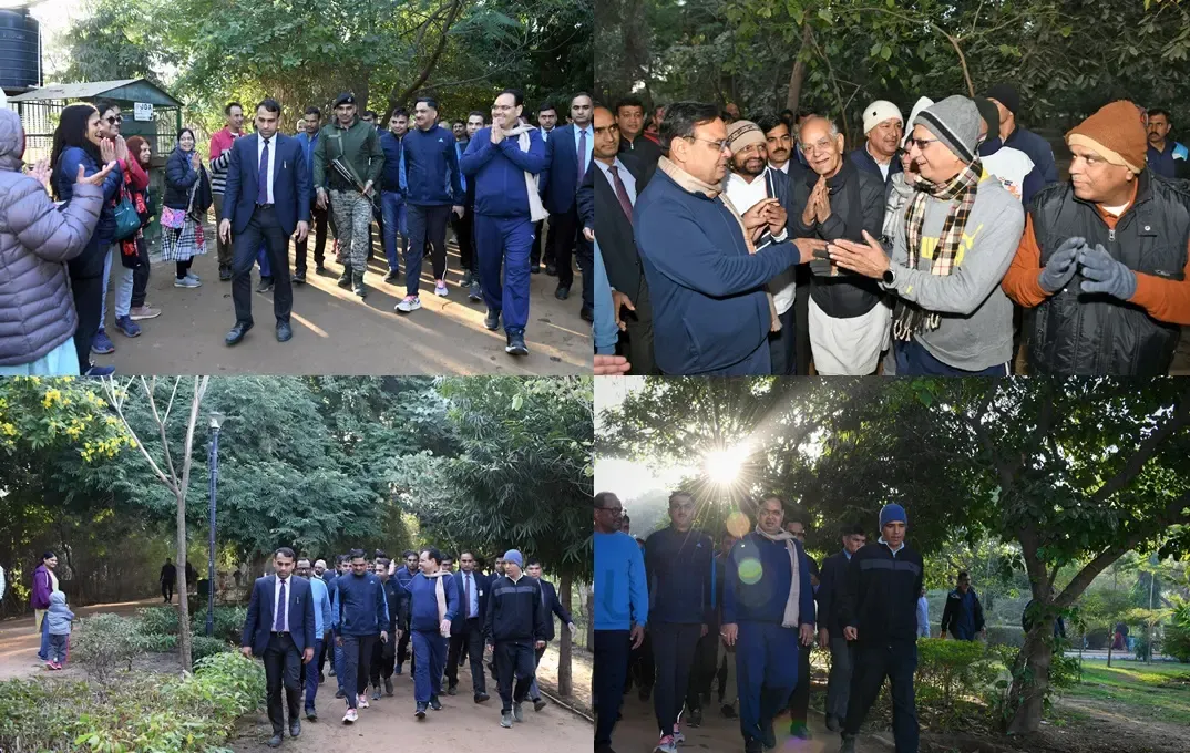 CM Sharma Advocates for a Healthy Lifestyle in Jaipur Park