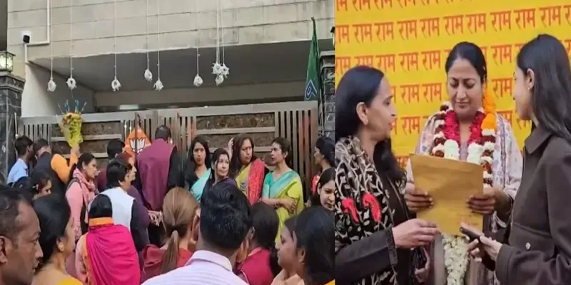 Influx of Visitors at Delhi CM Rekha Gupta's Shalimar Bagh Home