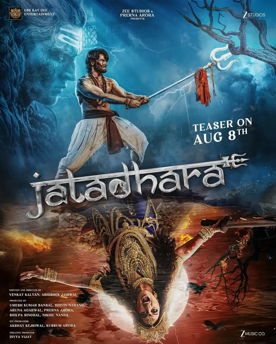 What Fierce Avatars Do Sudheer Babu and Sonakshi Sinha Showcase in the First Look Poster of ‘Jatadhara’?