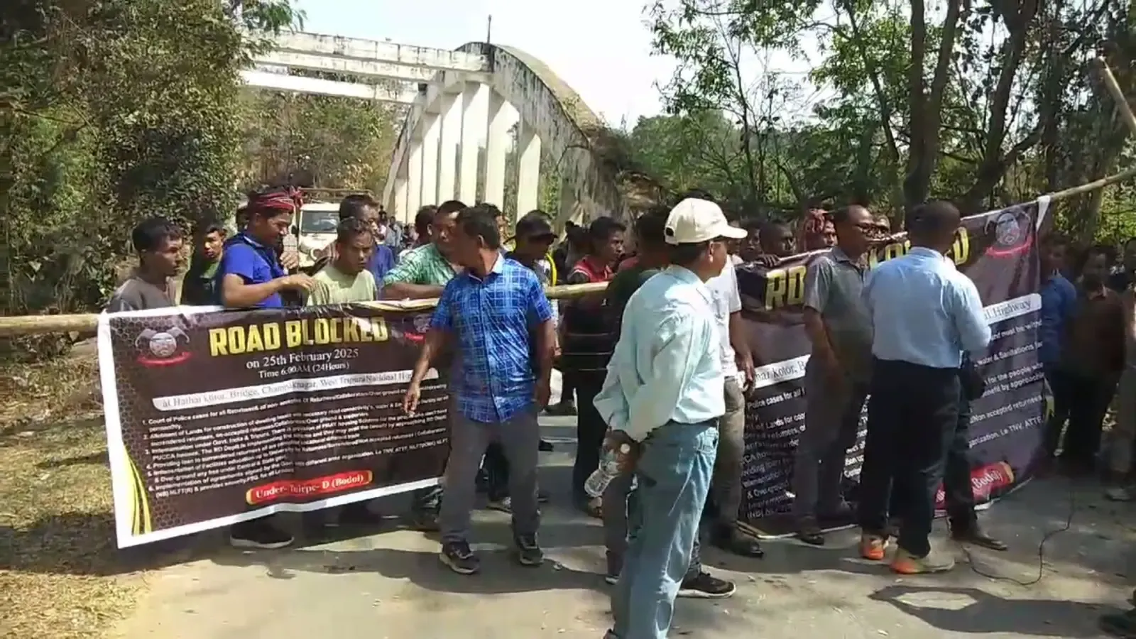 Former Militants Disrupt National Highway in Tripura; Officials Step In to Resolve
