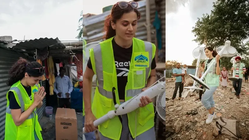 Taapsee Pannu Contributes Cooling Devices to Underprivileged Areas, Labels Effort 'Profoundly Touching'