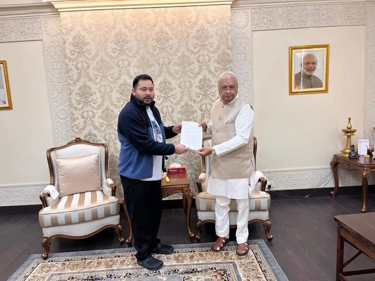 Tejashwi Engages with Bihar Governor, Raises Alarm on Crime Surge