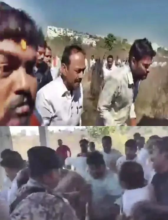 BJP MP Eatala Rajender Confronts Real Estate Agent Over Land Exploitation