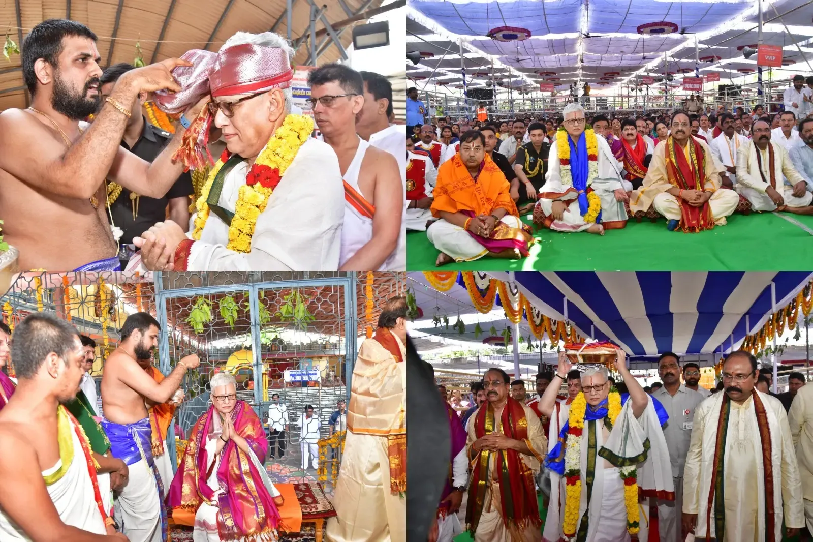 Telangana Governor Attends Rama Samrajya Pattabhishekam at Bhadrachalam Temple