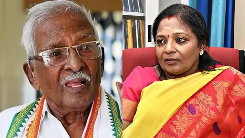 Tributes Paid to Veteran Congress Leader Ananthan by TN BJP Leaders; Tamilisai Comforted Over Loss