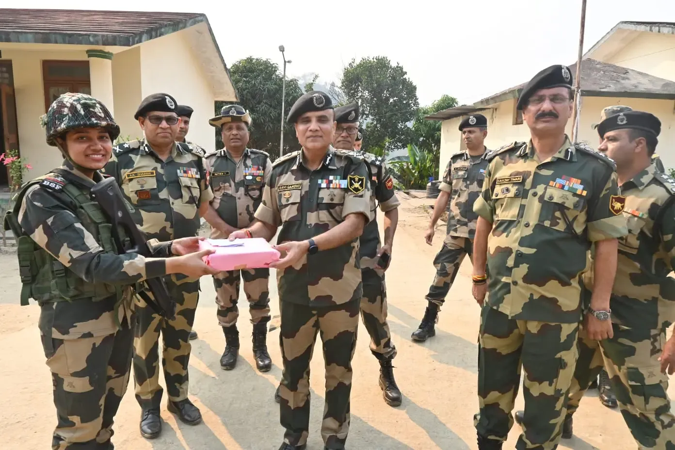 High-Ranking BSF Official Inspects Tripura’s First All-Women Border Outpost
