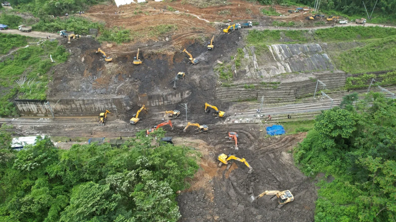 How is Northeast Railway Restoring Services After Landslides?