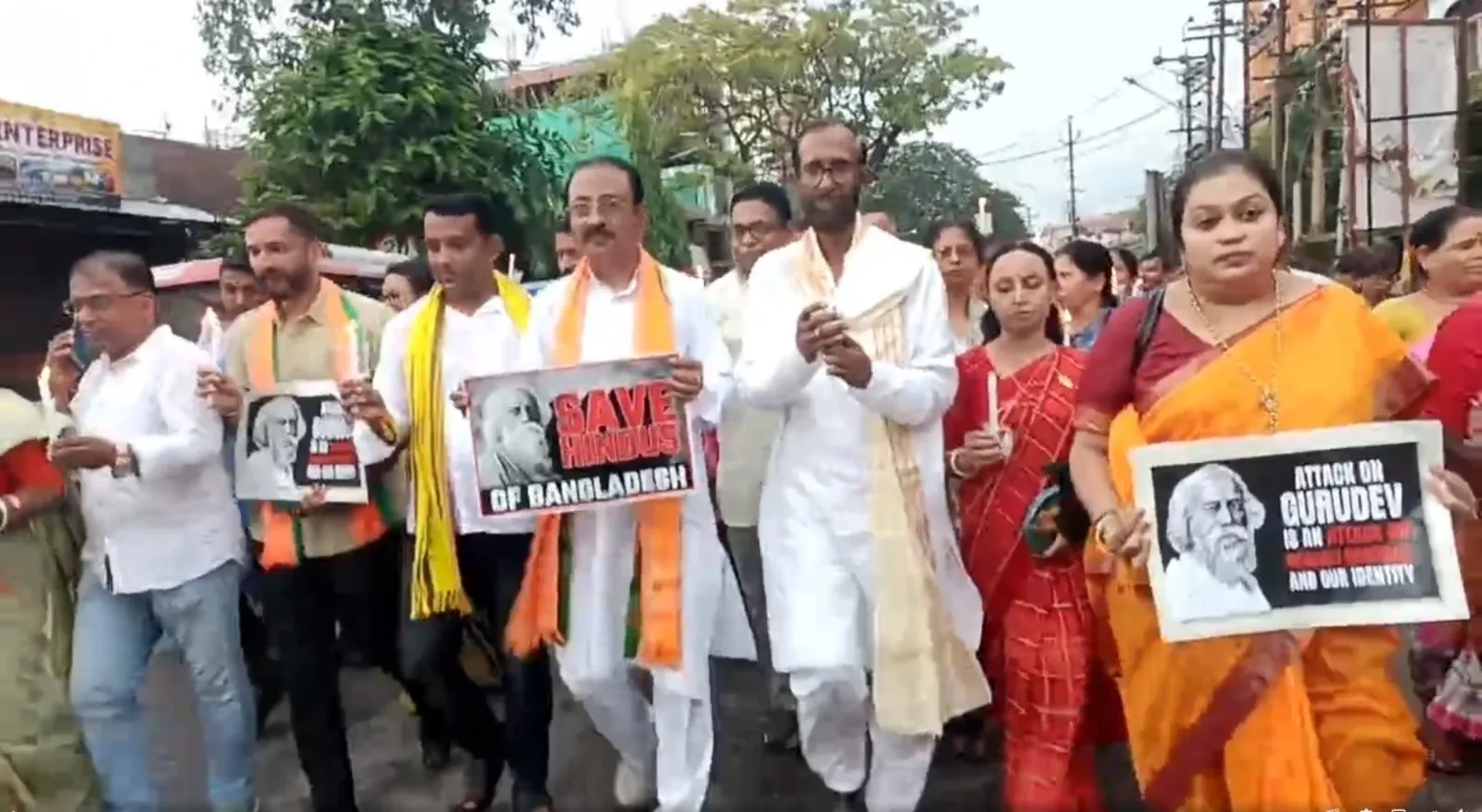 Why Did Tripura BJP Organize a Candlelight Rally Against the Vandalism of Tagore's Ancestral Home in Bangladesh?