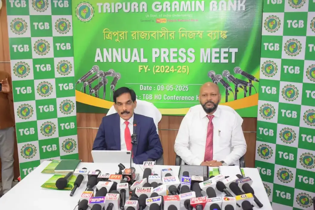 How has Tripura Gramin Bank achieved net profit for the second year in a row?