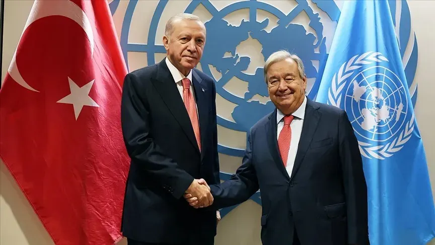 Erdogan and UN Chief Guterres Discuss Syrian Crisis in Phone Call