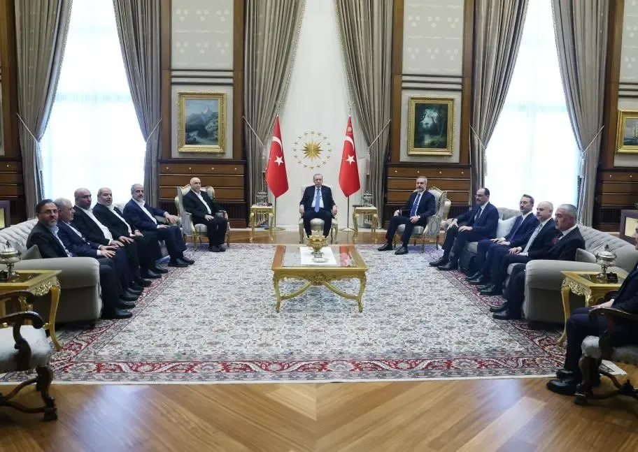 Turkish President Engages with Hamas Delegation Post-Gaza Ceasefire