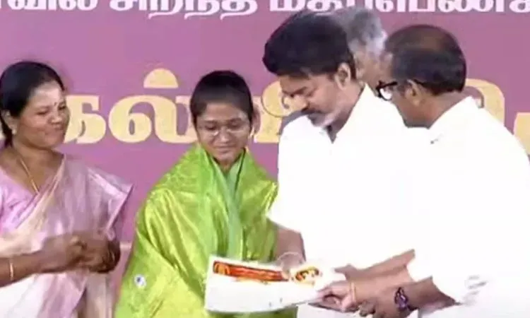 How Did TVK Honor Class 10 and 12 Board Exam Toppers in TN?