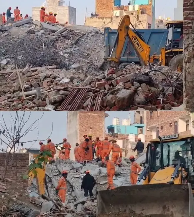 Tragic Building Collapse in Burari: 2 Dead, 12 Rescued