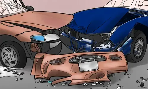 How did two Hyderabad students lose their lives in a road accident in the UK?