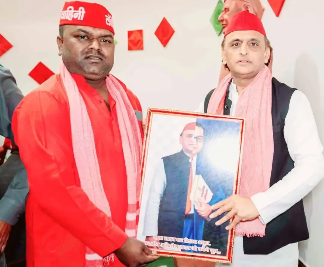 Is it Acceptable? BJP Reacts to SP’s Poster of Akhilesh ‘Overlapping’ Babasaheb