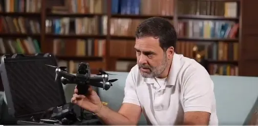Rahul Gandhi Faces Criticism for Using Prohibited Chinese Drone in Social Media Video