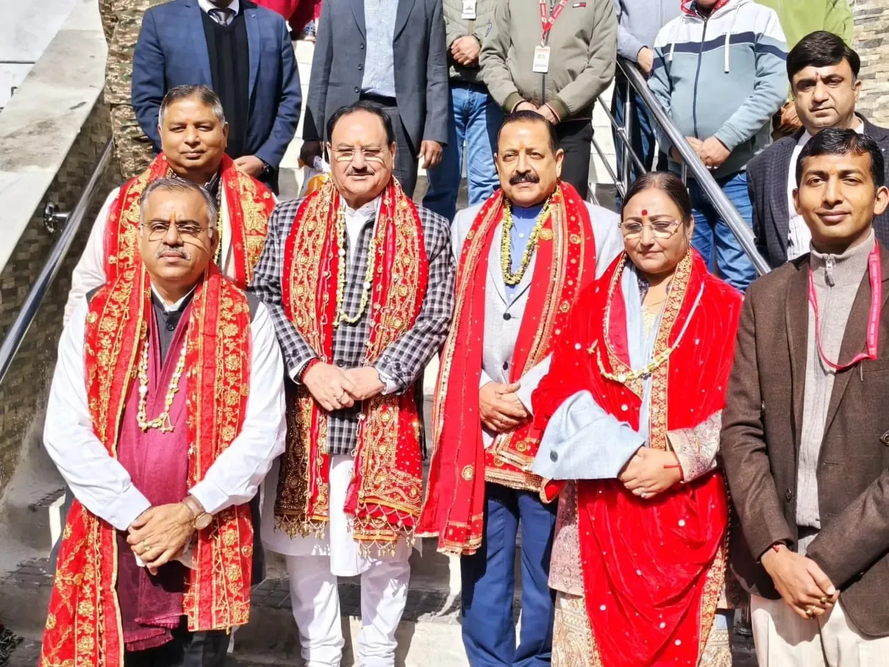 Union Minister Nadda Visits Mata Vaishno Devi Shrine