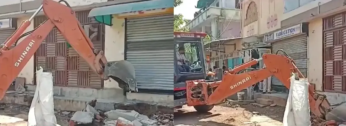 Vadodara Authorities Demolish Illegal Structures Linked to Female Bootlegger