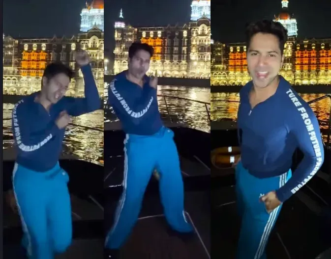 Varun Dhawan Performs ‘Nain Matakka’ Dance by the Iconic Taj Hotel