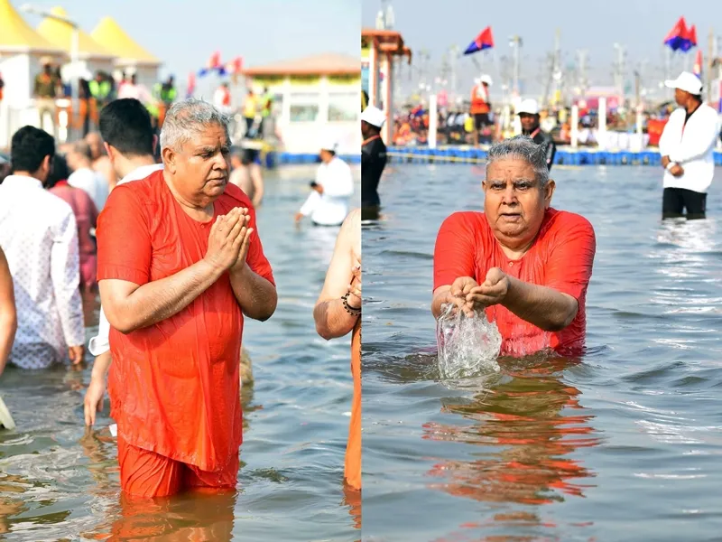 Vice President Dhankhar Praises Arrangements at Mahakumbh