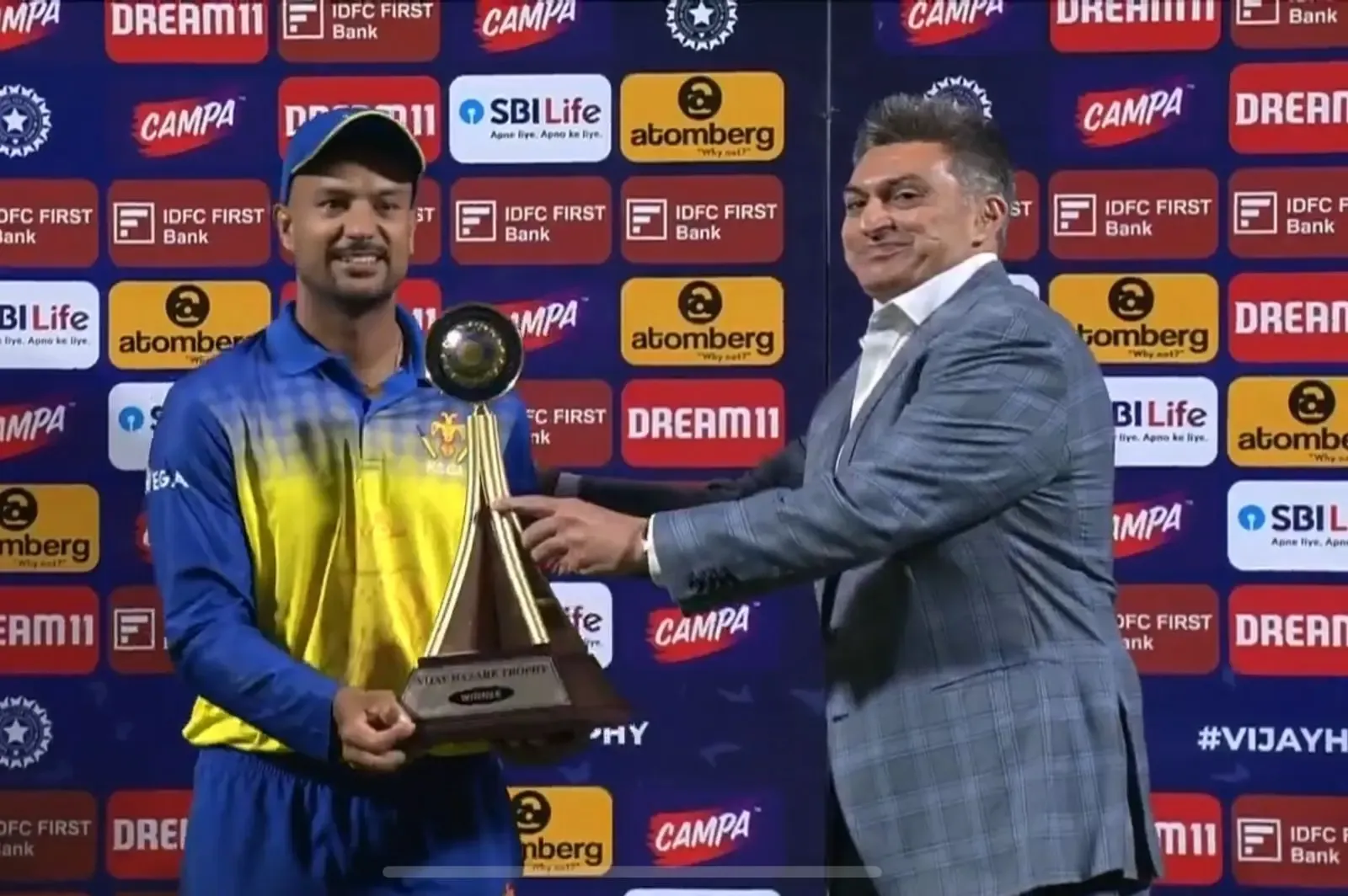Karnataka Triumphs Over Vidarbha in High-Stakes Vijay Hazare Trophy Final by 36 Runs