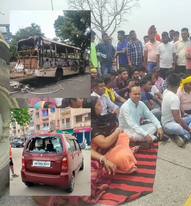 Unrest Unfolds in Bokaro Following Protester’s Fatality; Vehicles Set Ablaze, Bokaro Steel Plant CGM Detained