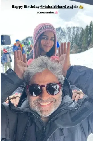 Did Wamiqa Gabbi Celebrate 'Guru' Vishal Bhardwaj's 60th Birthday?