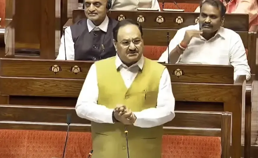 Waqf Bill debate: J.P. Nadda in RS slams Congress for ‘exploiting’ land (Lead)