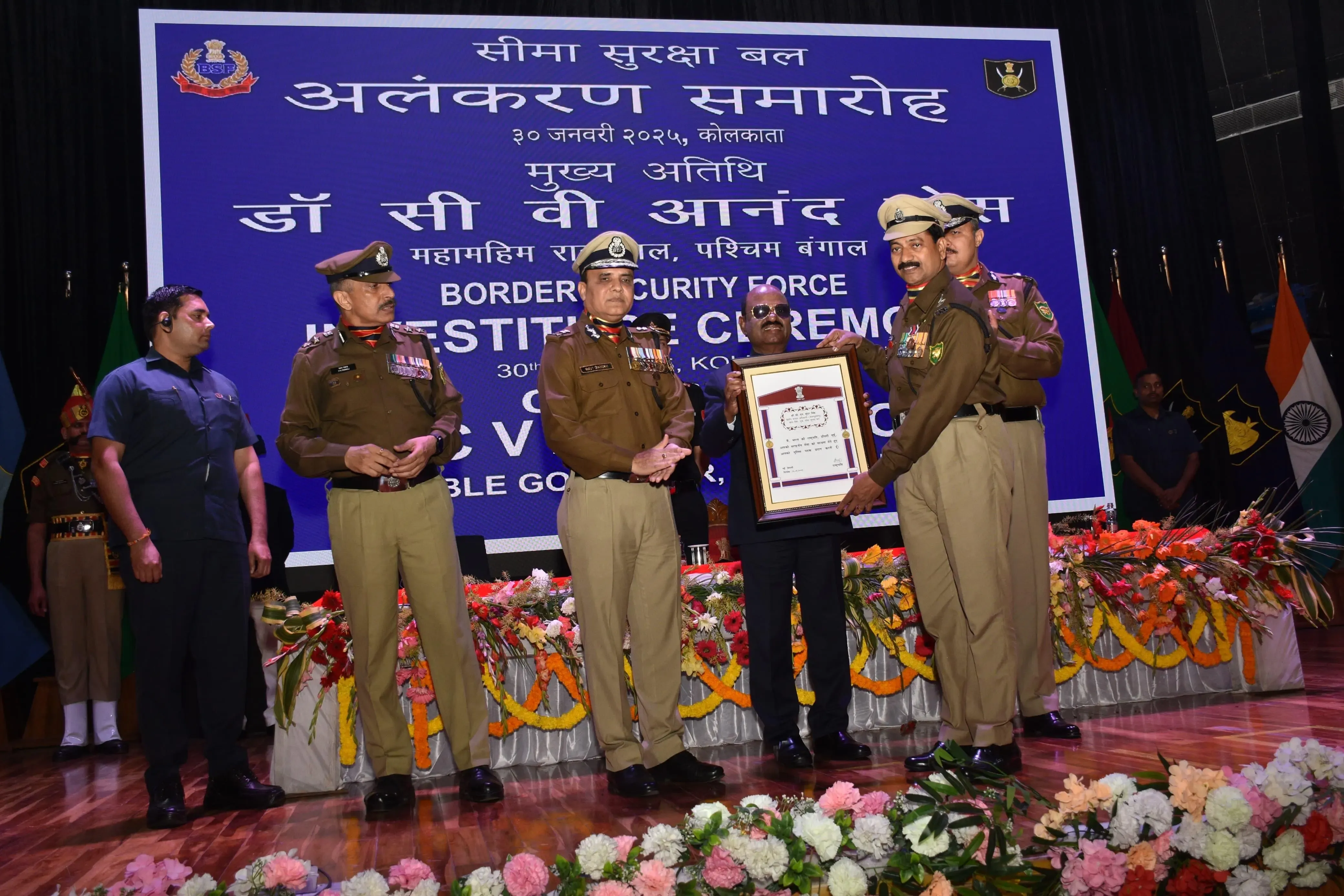Governor of West Bengal Honors 33 BSF Members with Police Medals