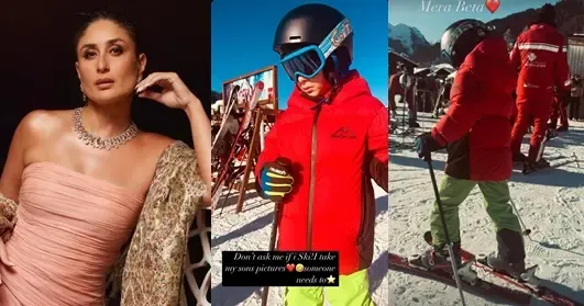 Taimur Thrills on the Slopes as Kareena Cherishes the Moment