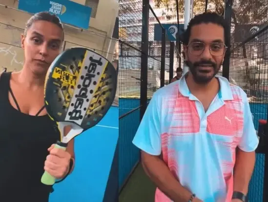 Angad Bedi Reveals He is ‘Always Competing’ with Neha Dhupia