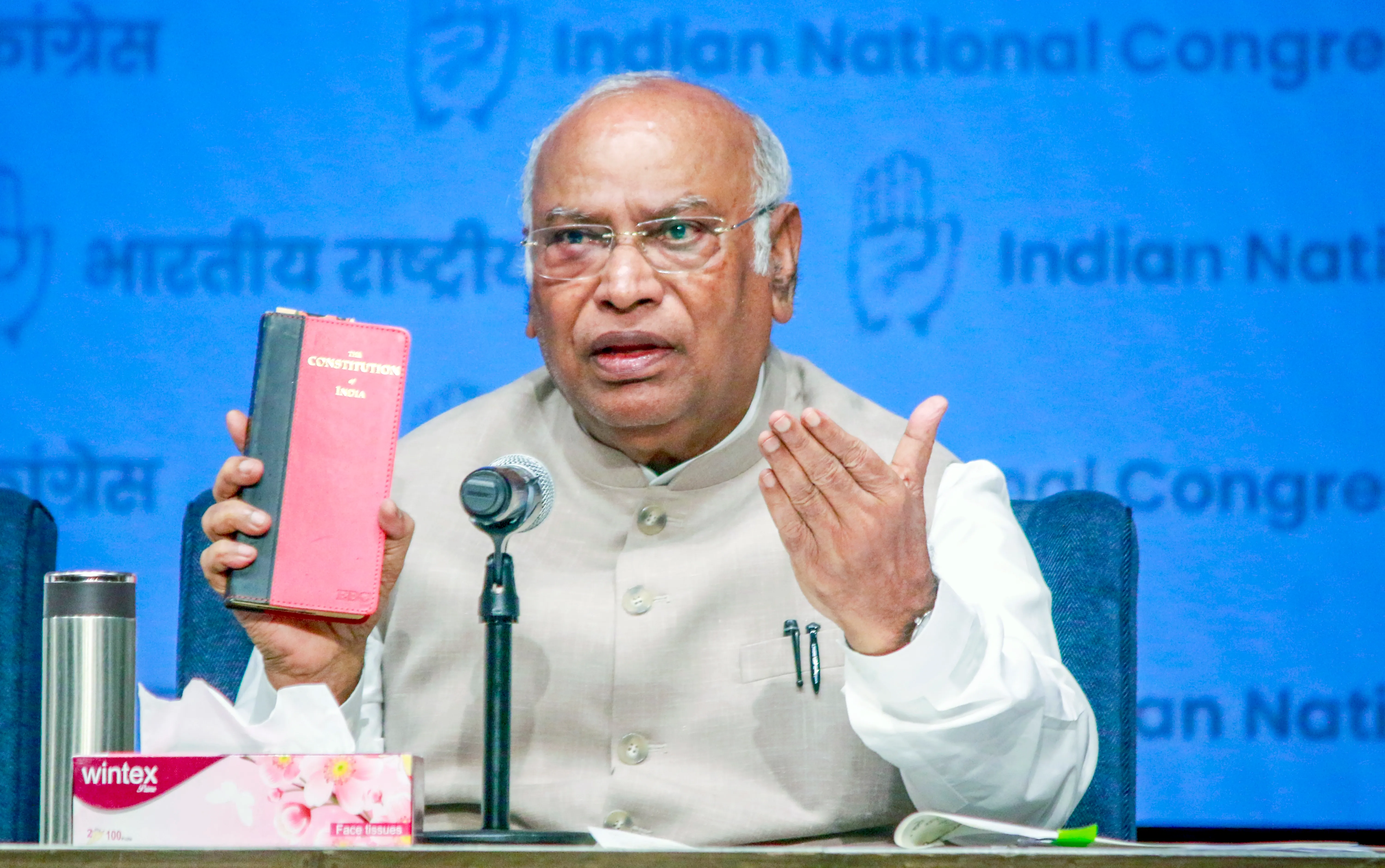 Will there be a fight if the Constitution is altered? Kharge speaks on the 'Secular' debate