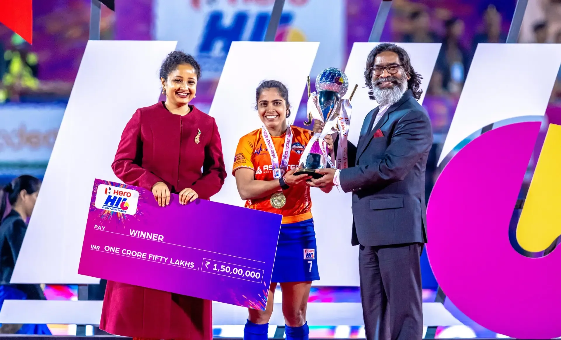 Odisha Warriors' Captain Neha Celebrates Historic HIL Win