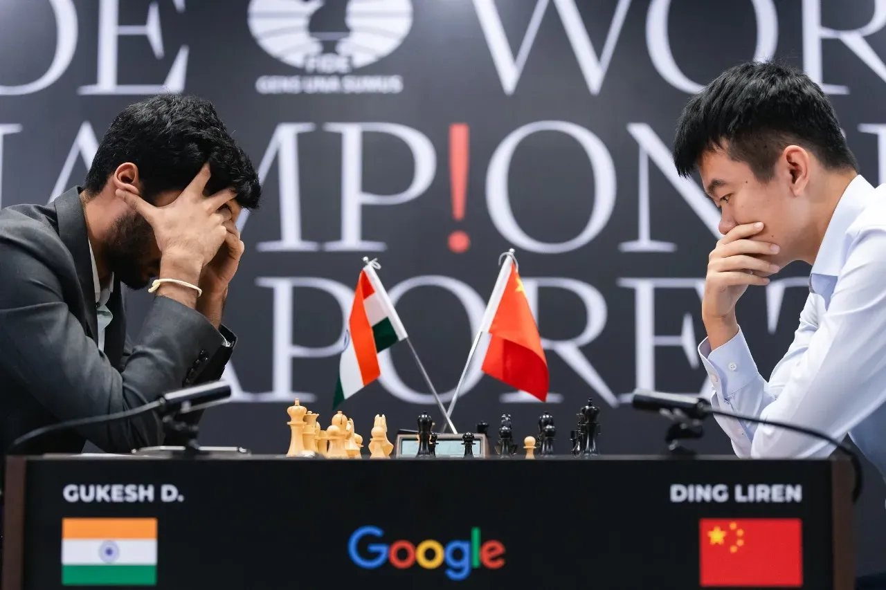 World Chess Championship: Gukesh Dommaraju's Missed Opportunities Lead to Draw Against Ding Liren