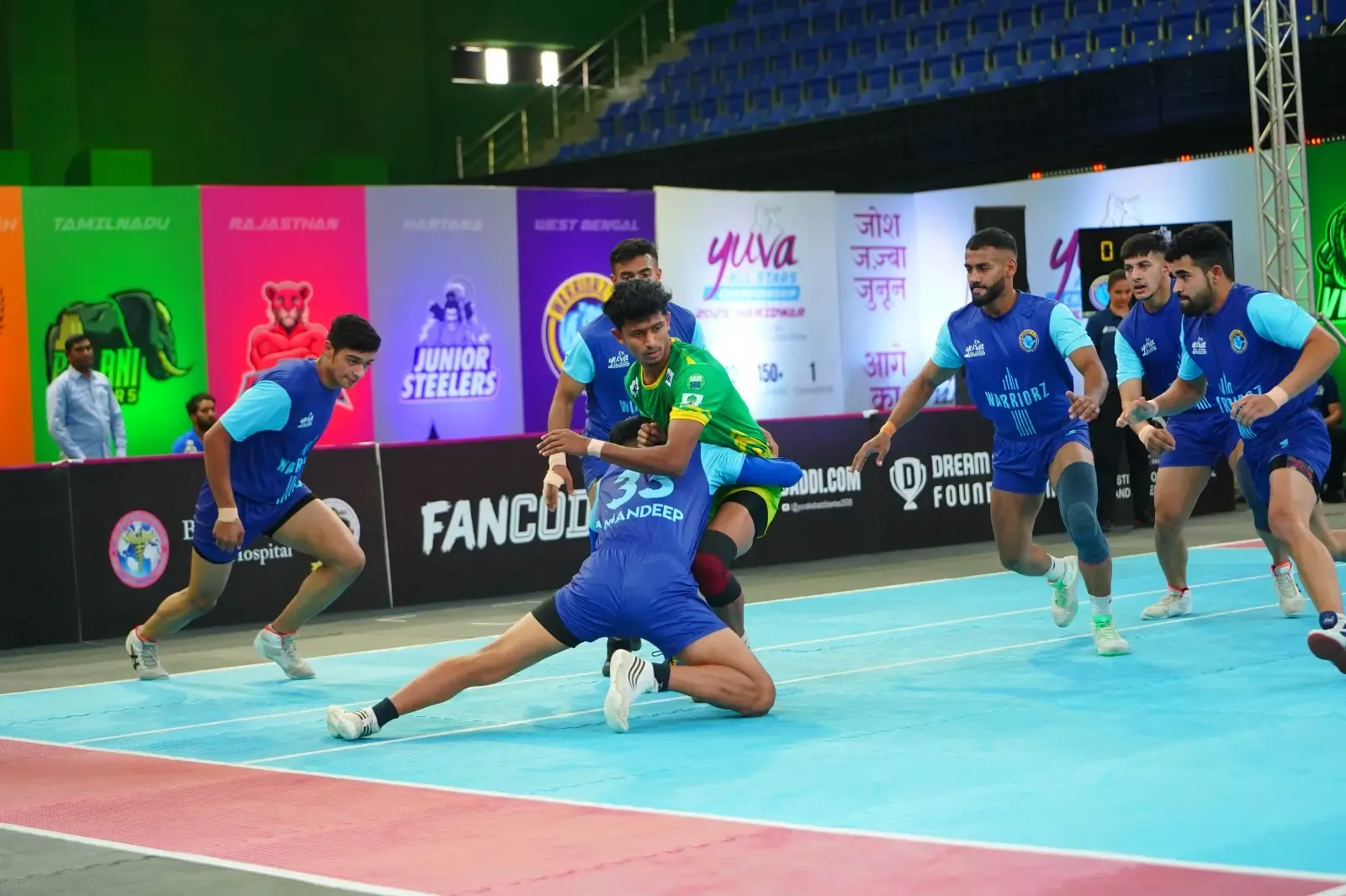 Yuva All-Stars Kabaddi: Sonipat Triumphs Over Jaipur Pink Cubs, Warriorz K.C. Overcome Palani Tuskers