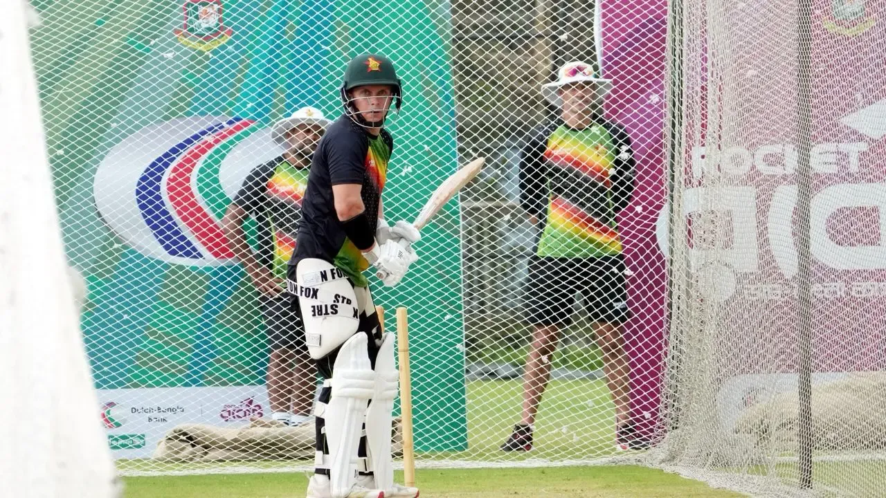 Zimbabwe Starts Training for Test Series Against Bangladesh Despite Weather Issues
